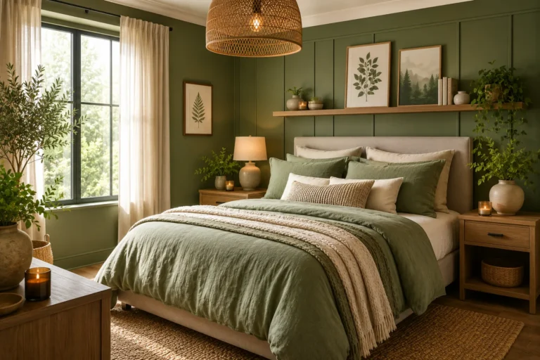 17 Green Bedroom Ideas That Feel Calm, Earthy, and Stylish