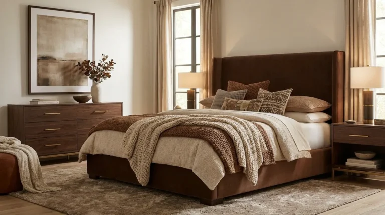 brown bedroom ideas that feels warm and sophisticated