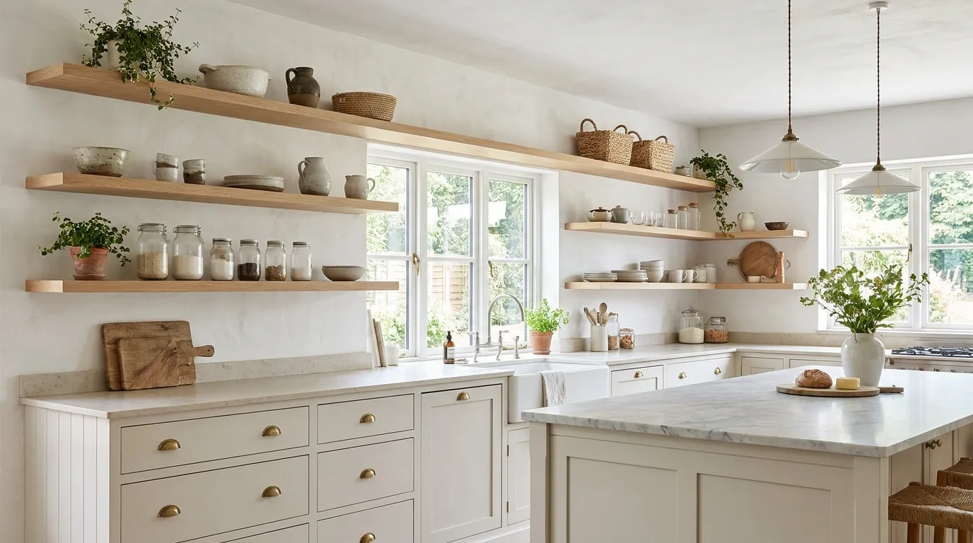 open shelving kitchen ideas that looks very catchy at every site