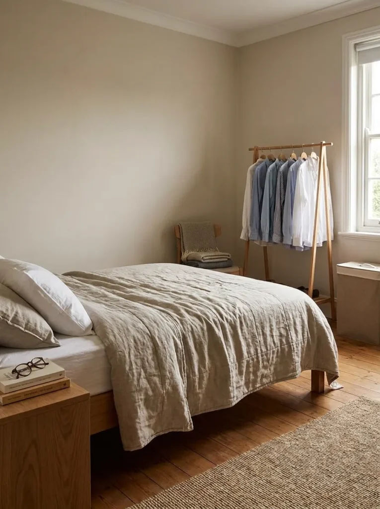 Tidy bedroom ready for a simple daily reset